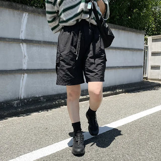 nylon cargo half pants
