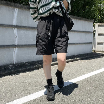 nylon cargo half pants