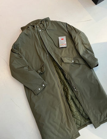 3M Thinsulate Long Hooded Padded Jacket (2 colors)