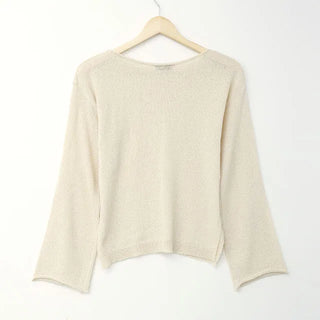 wave boat neck knit