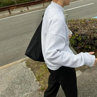 Half-neck warmer sweatshirt
