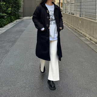 Plain duffel coat