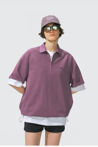 [Monterest] Quick-Dry Half-Zip Polo Shirt