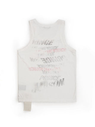 [MASONPRINCE] Cotton-Linen Graffiti Print Tank Top / Tee