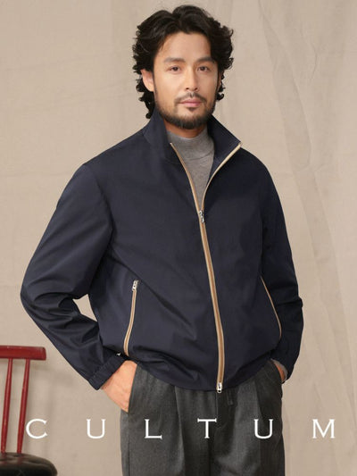 [CULTUM] Water-Resistant Stand Collar Jacket