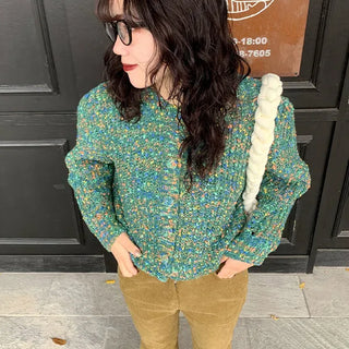 Mixed cardigan