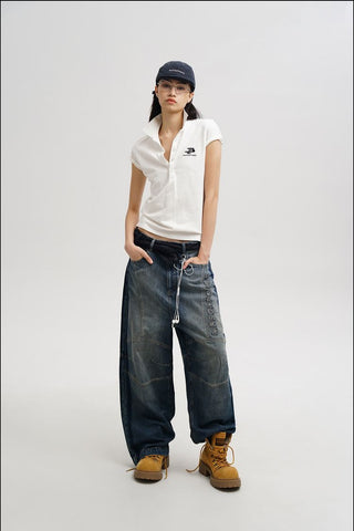 [MASONPRINCE] Workwear Structure Denim Pants