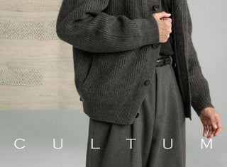 [CULTUM] Wool Collar Button Cardigan