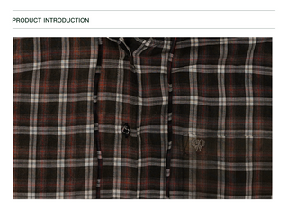 [Moromoro2] Plaid Hooded Shirt