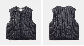 [Monterest] Irregular Quilted Down Vest