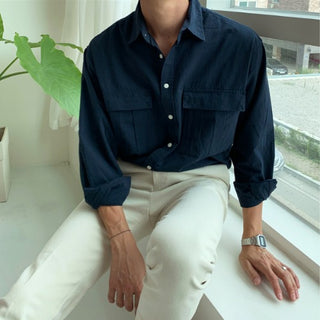 Cotton Two-Pocket Shirt (4 colors)