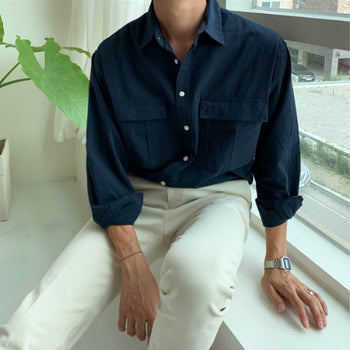 Cotton Two-Pocket Shirt (4 colors)