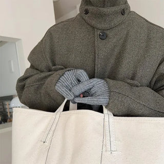 Finger-hole knit gloves
