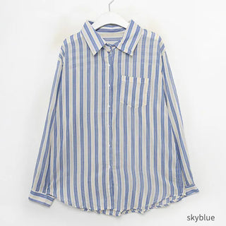 Striped loose shirt