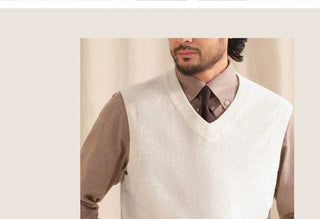 [CULTUM] V-Neck Knit Vest