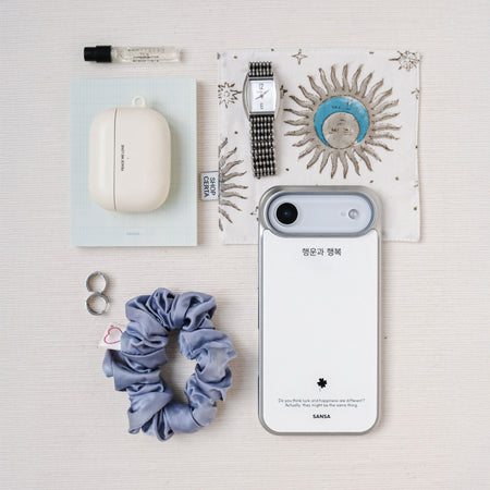 (Basic)Silver Bumper Case_The Text