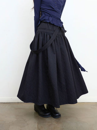 [NeverSeez] Jacquard Voluminous Skirt