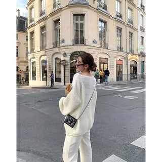 Oversized Boat Neck Knit