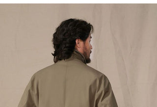 [CULTUM] Wool Blend Waterproof Mac Coat