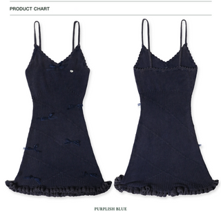 [Moromoro2] Knit Lace Sling Top