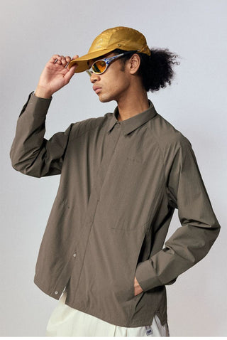 [Monterest] Quick-Dry Relaxed Fit Collared Shirt