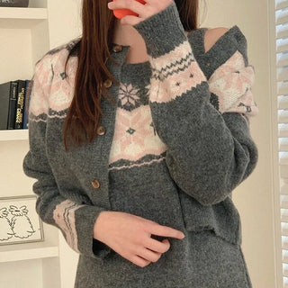 Winter version: Stylish dress with snowflake pattern