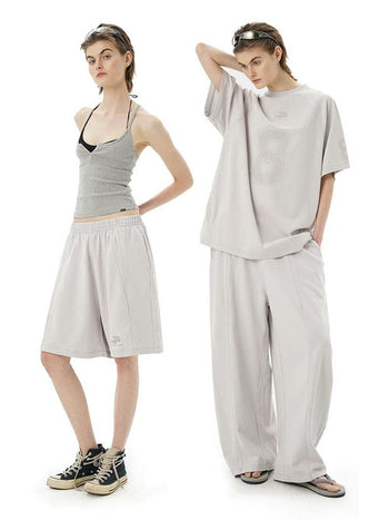 [MASONPRINCE] Cotton Blend Tapered Wide Pants / Shorts