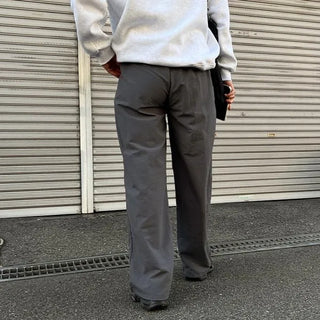 Nylon wide-leg pants