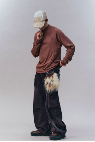 [Monterest] Washed Corduroy Wide Leg Work Pants