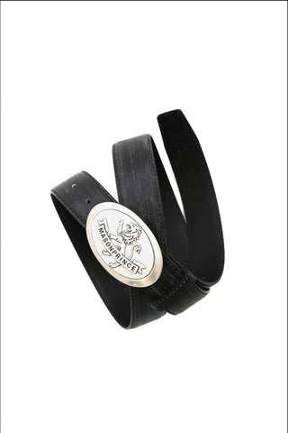 [MASONPRINCE] Cowhide Leather Lion Buckle Belt
