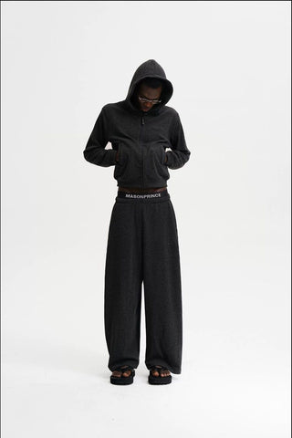 [MASONPRINCE] Nano Fleece Zip-Up Hoodie & Pants Set