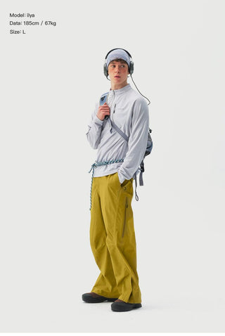 [Monterest] Outdoor Side Vent Wide Leg Pants