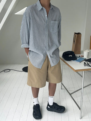 Norton Oversized Cool Stripe Shirt