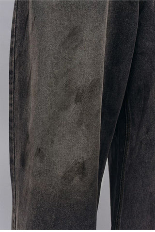 [Monterest] Washed Wide Leg Denim Pants