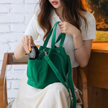 Canvas Bucket Eco Bag (4 colors)