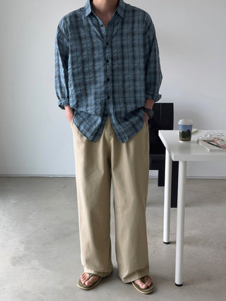 Koba Wrinkle Check Shirt