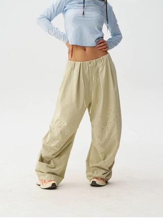 [Monterest] Quick-Dry Burnout Wide Leg Pants