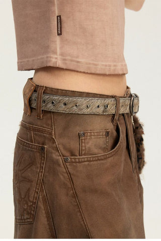 [Monterest] Horsehair Cowhide Saddle Buckle Belt
