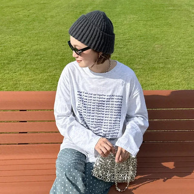 Rib knit beanie