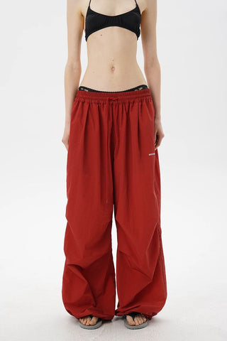 [MASONPRINCE] Lightweight Nylon Parachute Pants
