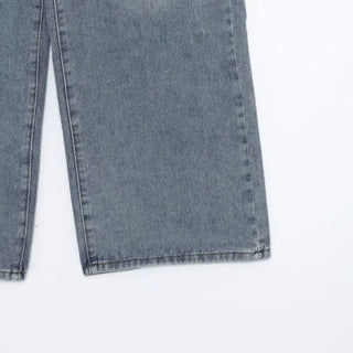 String denim pants