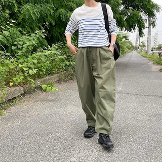 cotton balloon pants (khaki)