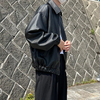 mirage balloon leather jacket