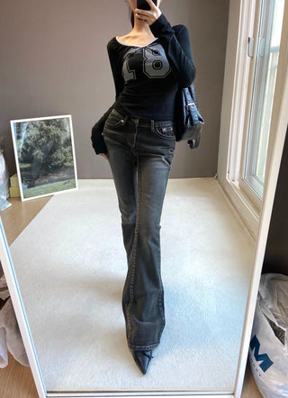 BETTY LOWRISE BOOTSCUT PANTS