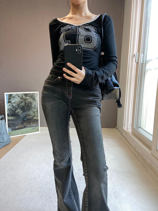 BETTY LOWRISE BOOTSCUT PANTS