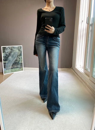 TOBY LOW BOOTSCUT PANTS