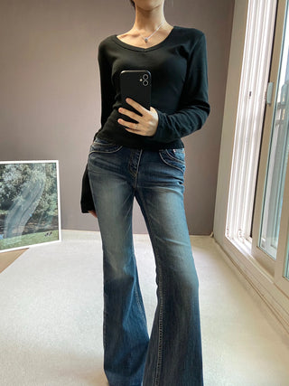 TOBY LOW BOOTSCUT PANTS