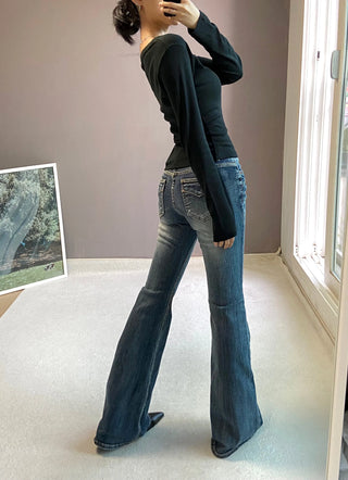V-NECK SLIM LOOSE TEE