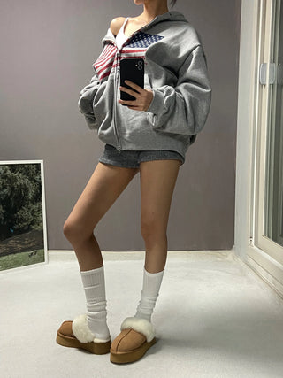 AMERICA HOOD ZIPUP