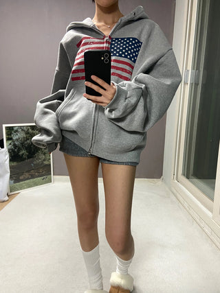 AMERICA HOOD ZIPUP
